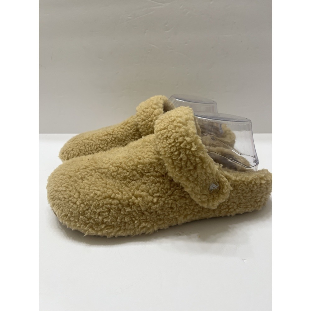 Crocs Cozzzy Slipper  Wheat Faux Fur Shearling Comfort Slippers W10/M8
